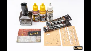 【LIANG】How to make chipping with stencils