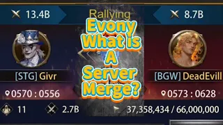 Evony: What is a Server Merge?: Ft STG 187 in server PvP