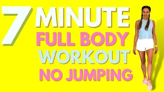 7 Minute Workout - Full Body Workout with Low Impact Hiit Cardio - No Jumping - Home Workout