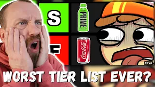 WORST TIER LIST EVER? SockStudios soda tier list (REACTION!)