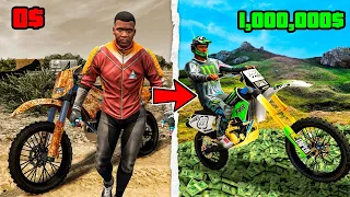 PASO de PILOTO de MOTO CROSS POBRE a MILLONARIO en GTA 5!