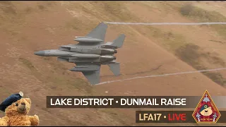 LIVE LOW FLYING AREA TYPHOONS, F-15, F-35, A400 & TEXAN LAKE DISTRICT - DUNMAIL RAISE LFA17 14.09.23