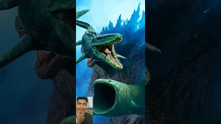 Mosasaurus vs Bloop Vs Jurassic world #jurassicworld #shorts #edit