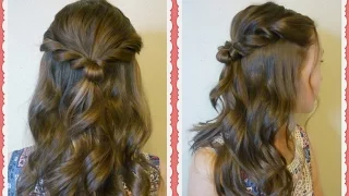 Easy Prom Hair Tutorial - Romantic Twist Half Up Hairstyle