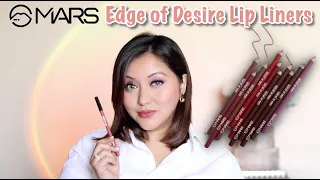 MARS Edge of Desire Lip Liner (Review & Lip Swatches)