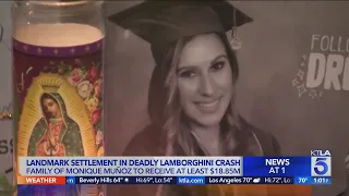 Settlement reached in Lamborghini crash that killed woman