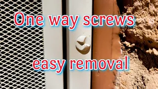 One way screws easy removal. #apartmentmaintenance #maintenancetech #diy