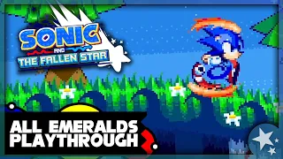 Sonic and the Fallen Star - All Emeralds Sonic Full Playthrough - Sonic Fan Games