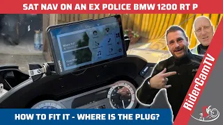 How to fit a sat nav to an ex Police BMW 1200 RT P