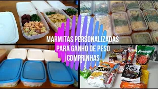 Marmitas personalizadas para ganho de peso/marmitas diversas/comprinhas - Keuzinha Alice