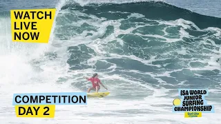 WEBCAST - Competition Day 2 - 2024 Surf City El Salvador ISA World Junior Surfing Championship