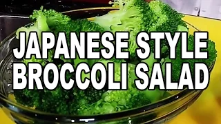 Broccoli Salad (Japanese Style)  Nerigoma Dressing 練りごまを使ったドレッシングです。