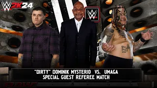 WWE 2K24 - Dirty Dominik Mysterio vs Umaga: Special Guest Referee Teddy Long | WWE 2k24