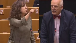 Sexismus im EU-Parlament: Polnischer Abgeordneter provoziert mit frauenfeindlicher Rethorik