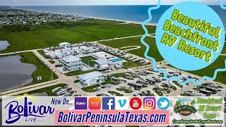 Texas Beachfront RV Resort, Camp Margaritaville Crystal Beach, Texas.