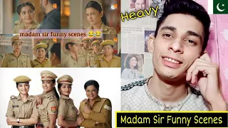 Pakistani Reaction on Madam Sir Funny Scenes | Haseena, Anubhav, Karishma, Santosh & Pushpa