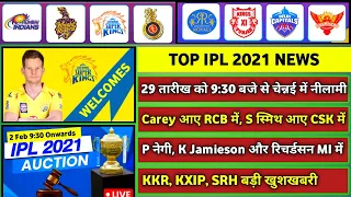 IPL 2021 - 8 BIG News For IPL on 26 Jan (S Smith, MSD, RCB on Morris, KKR, Ind vs Eng, A Carey, DC)