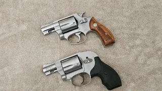 Smith & Wesson J Frame comparison model 60 vs. 638 Airweight