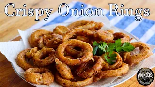 How to make Crispy Onion rings | Extra crispy fried onion rings recipe | Eggless onion rings |