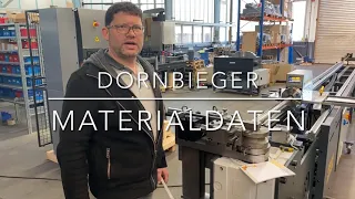 Dornbieger Materialdaten Einpflegen