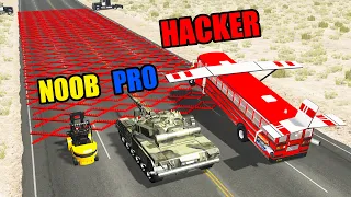 NOOB vs PRO vs HACKER #36 - Beamng drive