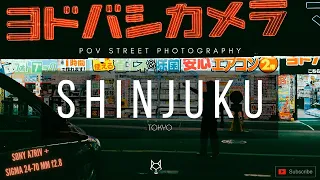 POV STREET PHOTOGRAPHY IN SHINJUKU TOKYO, with SONY A7RIV + SIGMA ART 24-70mm f2.8