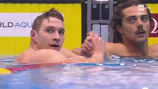 100 DORSO UOMINI - MONDIALI DI NUOTO FUKUOKA 2023 - THOMAS CECCON ARGENTO