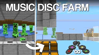 Minecraft Easy Music Disc Farm Tutorial 1.20 | 150+ Discs Per Hour | Auto AFK-able