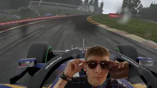 George Russell during spa qualifying be like...