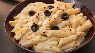 रेस्टॉरेंट स्टाइल वाइट सॉस पास्ता | Alfredo Pasta Recipe | How to make Whilte Sauce Pasta | Kabita