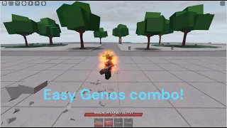 Easy combo with Menacing Cyborg in The Strongest Battlegrounds Roblox