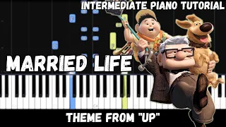 Up - Married Life (Intermediate Piano Tutorial)