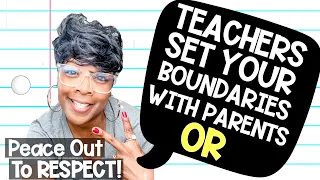 Teacher Boundaries