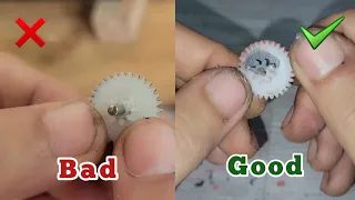 How to repair damaged plastic gears | How to fix a damaged helmet gear?