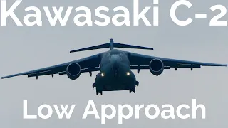 [JASDF] Kawasaki C-2 Low Approach & Gear Up at Iruma Air Base [JAPAN]