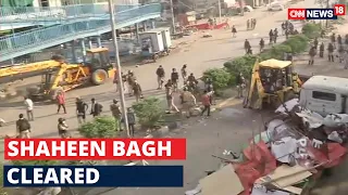 Shaheen Bagh Protest Site Cleared Amidst COVID-19 Lockdown | CNN News18