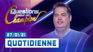 Emission du Mercredi 27 Janvier 2021 - Question pour un champion