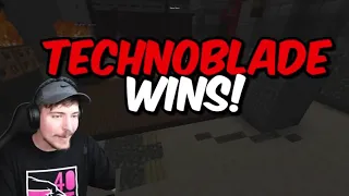 Techno Blade Winning *$100,000* in Mr Beast Dream Vs Technoblade