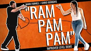 "RAMPAMPAM" Line Dance Demo - Minelli - Choreographed by Mark Furnell (UK) & Chris Godden (UK)