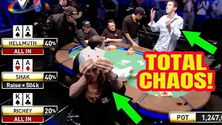 Aces vs Aces vs Kings with Phil Hellmuth | The Most Chaotic Hand in Poker History!