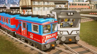 Lego Thief Police Cartoon Episode 09 - thief train cartoon - Choo choo train kids videos