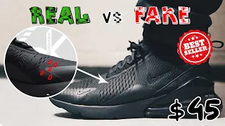 NIKE AIR MAX 270 Triple Black REAL vs FAKE