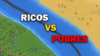 Isla Pequeña de Ricos vs Isla Gigante de Pobres - WorldBox