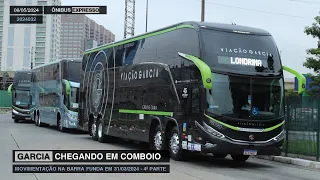 VIAÇÃO GARCIA: ÔNIBUS CHEGANDO EM COMBOIO - Movimentação na Barra Funda em 29/03/2024 - 4ª Parte