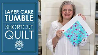 Easy Gift Quilt 🎁 Layer Cake Tumble 🍰 FREE Quilt Pattern - Shortcut Quilts | Fat Quarter Shop