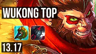 WUKONG vs FIORA (TOP) | 1200+ games, 3/1/5, 1.0M mastery | EUW Master | 13.17