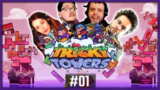 Combat au SOMMET - Tricky Towers ft. Antoine, AngleDroit et Mynthos