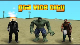 GTA Vice City Power of Hulk, Ghost Rider, Thor (PC)