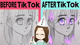 TikTok Noob Tries TikTok Art Hacks and Trends!