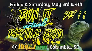 RUN IT Reptile Expo's Columbia Sale Event Stream 🦎 Live at Repticon! DAY 1